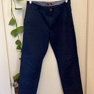 Classic Slim Fit Brooks Brothers Dress Pants in Royal Blue